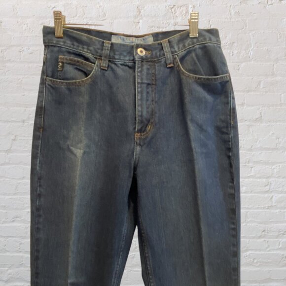 RARE VINTAGE 90'S GUESS JEAN -- Classic Fit, Narrow Leg, Am Trad, Dk Blue, #1050 - Picture 3 of 11